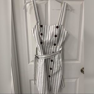 Small striped button up dress